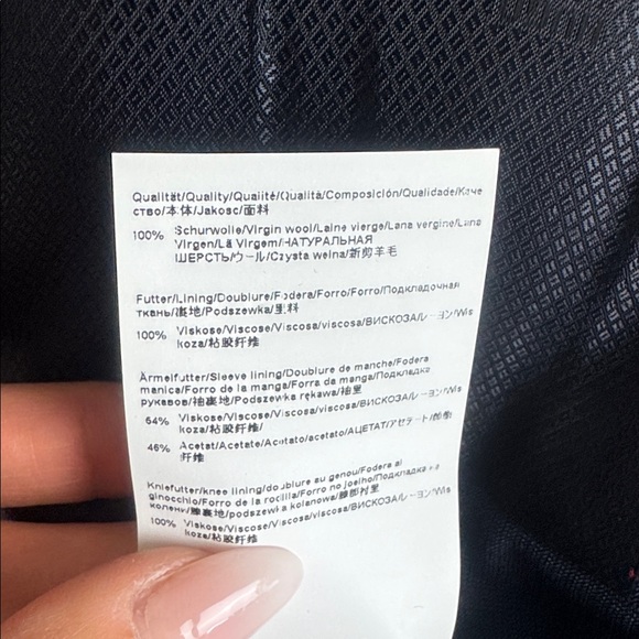 HUGO Boss Blue Virgin Wool Tailored Blazer Jacket EU 52 / US 42S - Picture 9 of 11